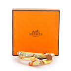 Yellow/Multicolor Petit H Double Tour Silk Bracelet w/ Box