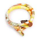 Yellow/Multicolor Petit H Double Tour Silk Bracelet w/ Box