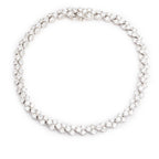 18k White Gold 6.00 tcw. Diamond Link Bracelet