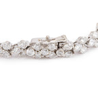 18k White Gold 6.00 tcw. Diamond Link Bracelet