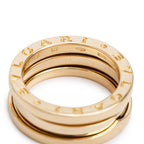 BVLGARI 18k Yellow Gold B.Zero1 3-Band Ring, Size 51 5.5