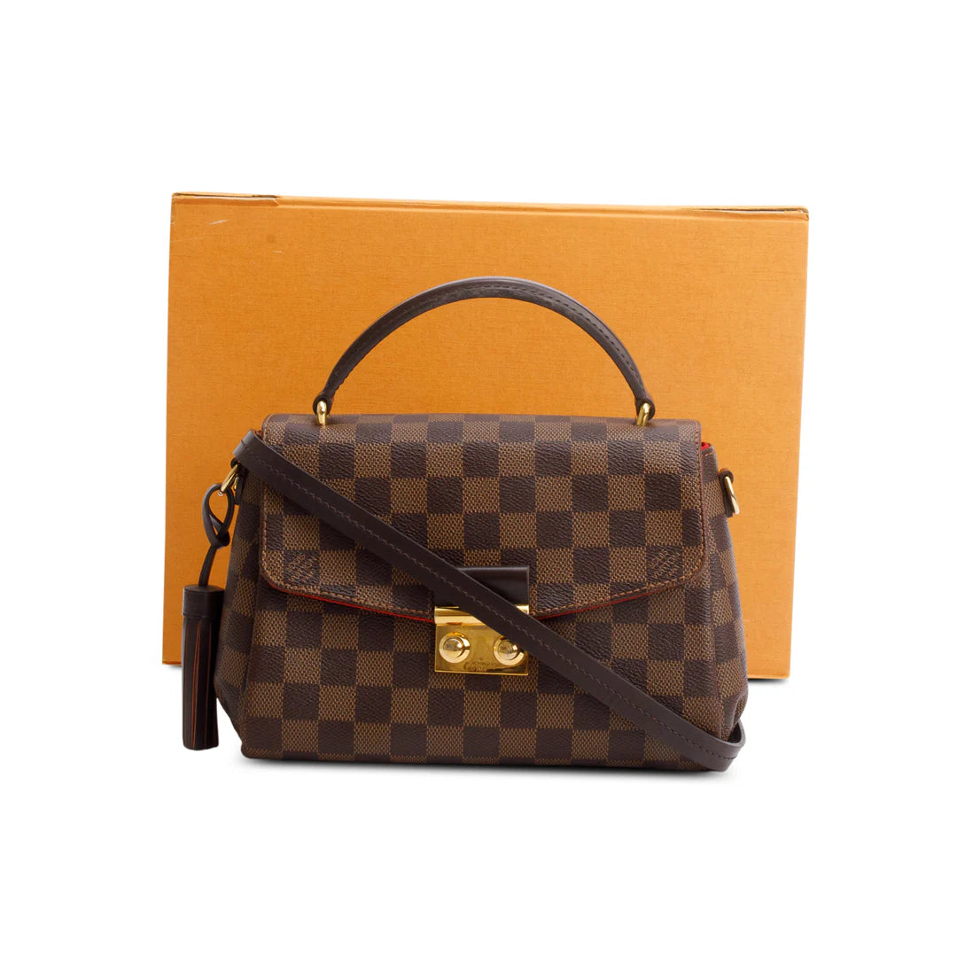 Damier Ebene Croisette w/ Box, Strap &amp; Receipt