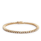 14k Yellow Gold 3.22 tcw. Diamond Tennis Bracelet