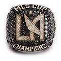 Los Angeles Football Club 2022 MLS Championship 10k Yellow &amp; White Gold Diamond Ring, Size 12 w/ Box