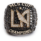 Los Angeles Football Club 2022 MLS Championship 10k Yellow &amp; White Gold Diamond Ring, Size 12 w/ Box