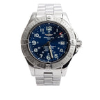 Stainless Steel Superocean 42 MM Automatic Watch Blue Dial A17360 w/ Box &amp; Papers