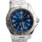 Stainless Steel Superocean 42 MM Automatic Watch Blue Dial A17360 w/ Box &amp; Papers