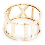 Vintage 18k Yellow Gold Atlas Wide Bangle Bracelet w/ Box
