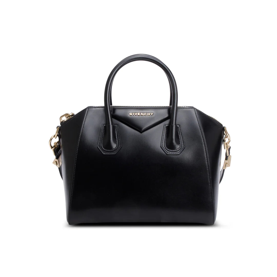 Black Box Leather Small Antigona Satchel