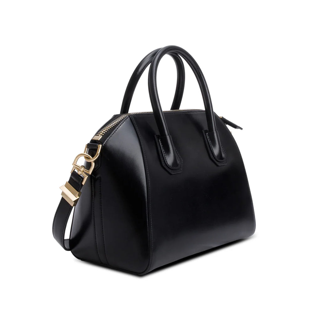 Black Box Leather Small Antigona Satchel