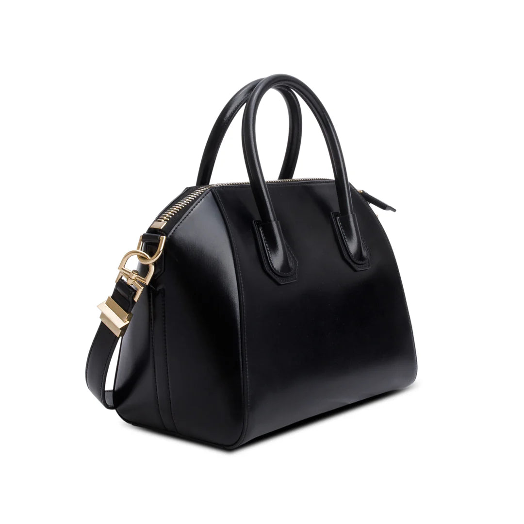 Black Box Leather Small Antigona Satchel