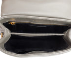 2021 Grey Calfskin Y Quilted Monogram Toy Loulou Crossbody Bag