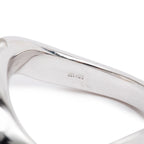 14k White Gold Pearl &amp; Diamond Ring, Size 7.5