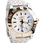Stainless Steel &amp; 18k Rose Gold Galactic 36 MM Automatic Watch Mother of Pearl Dial C37330 w/ Box &amp; Papers