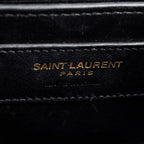 Black Grain De Poudre Leather Mini Monogram Kate Bag