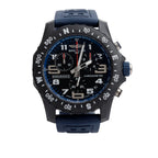 Breitlight Black Polymer Endurance Pro 44 MM Watch Black &amp; Blue X82310 w/ Box &amp; Papers