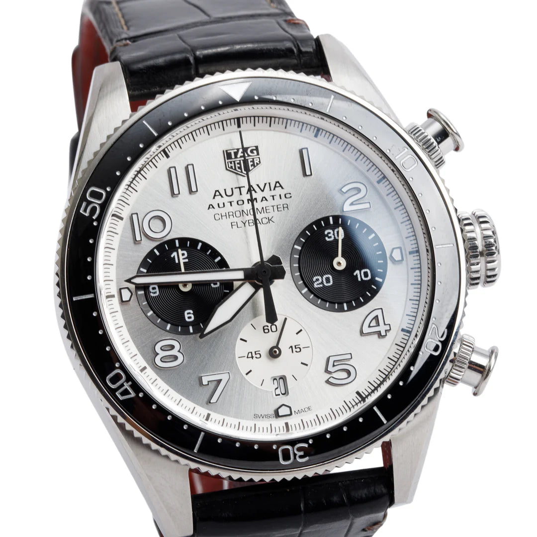 2022 Stainless Steel Autavia Flyback Chronometer 42 MM Automatic Chronograph Watch Silver Dial CBE511B w/ Box &amp; Papers