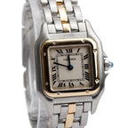 Stainless Steel &amp; 18k Yellow Gold Panthere de Watch, Small Model 1669