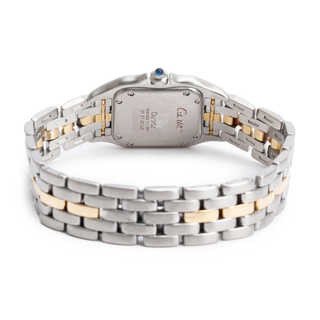 Stainless Steel &amp; 18k Yellow Gold Panthere de Watch, Small Model 1669