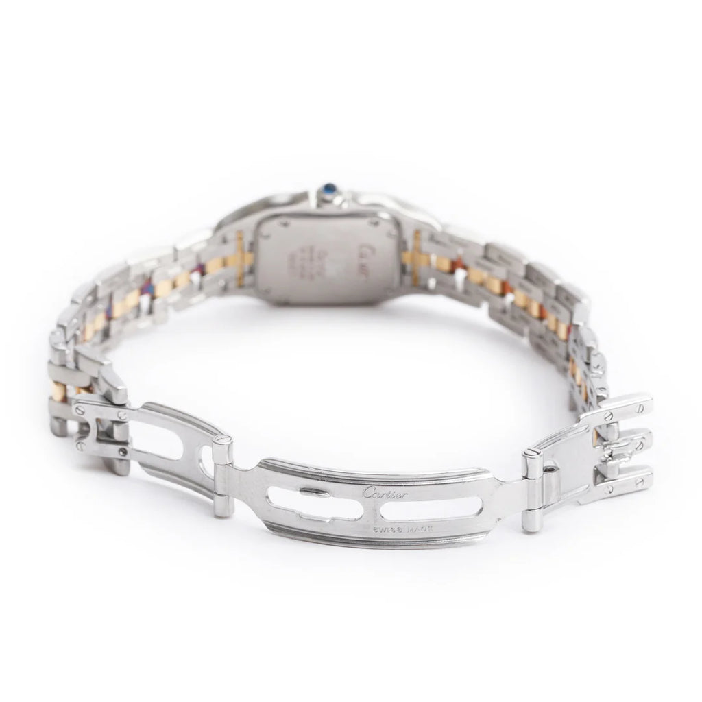 Stainless Steel &amp; 18k Yellow Gold Panthere de Watch, Small Model 1669