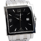 Stainless Steel Jazzmaster Classic Square Automatic Watch H324150 Black Dial