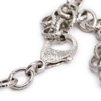 Palladium-Plated Crystal CC Ball Choker Necklace