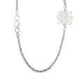 Palladium-Plated Strass CC Coco Mark Necklace