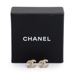 2024 Gold Plated Strass Mini CC Stud Earrings w/ Box