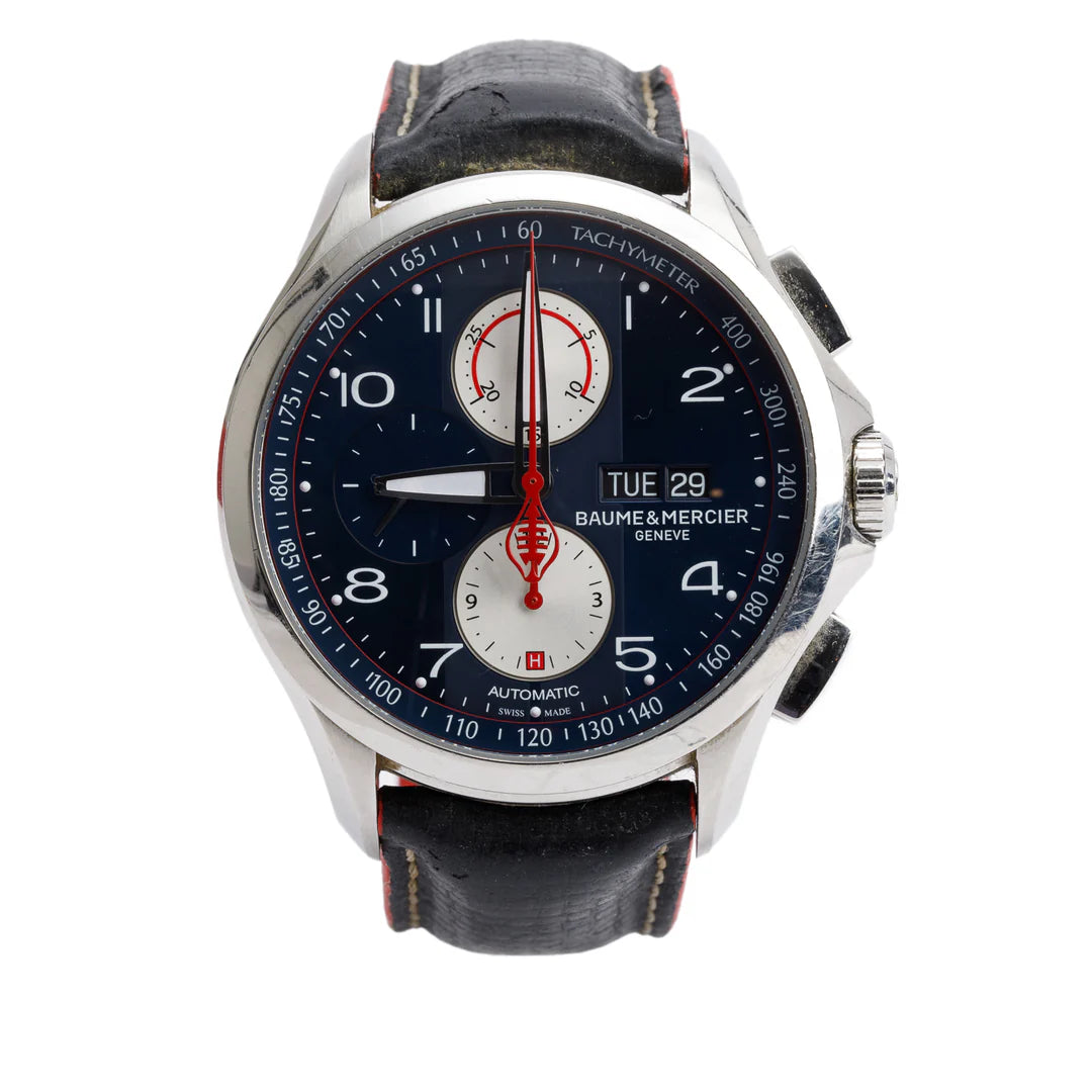 Stainless Steel Clifton Club Shelby Cobra Limited Edition 44 MM Chronograph Automatic Watch w/ Box &amp; Papers