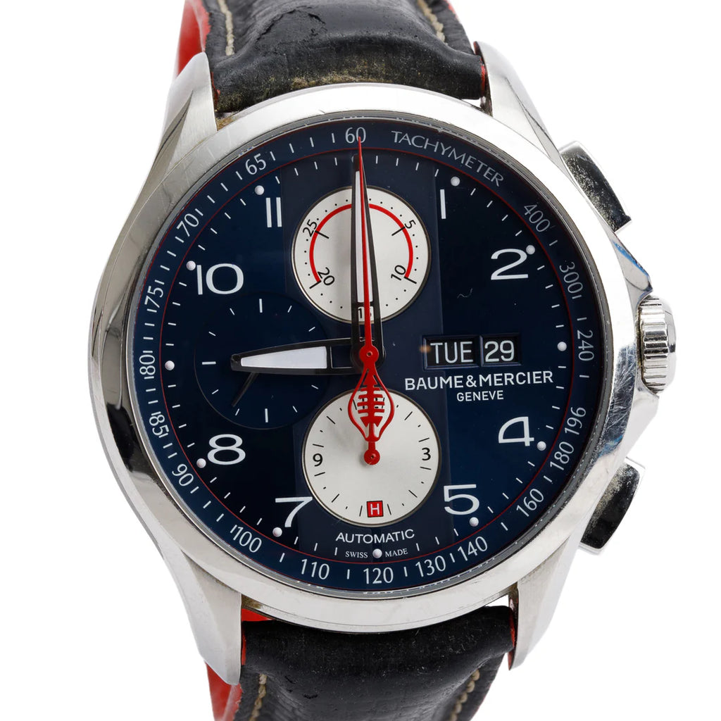 Stainless Steel Clifton Club Shelby Cobra Limited Edition 44 MM Chronograph Automatic Watch w/ Box &amp; Papers