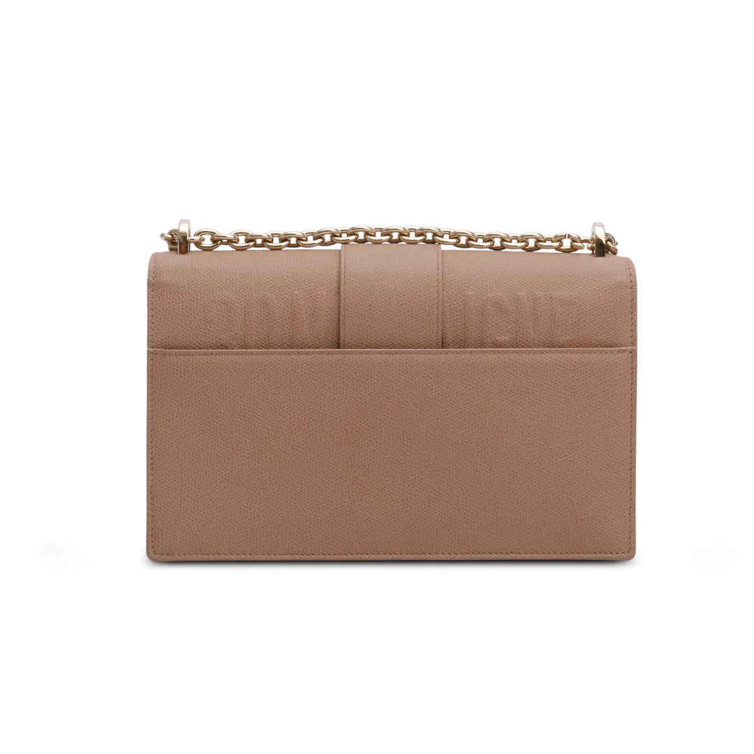 Pink Grained Calfskin 30 Montaigne Flap Bag w/ Box &amp; Authenticity Card