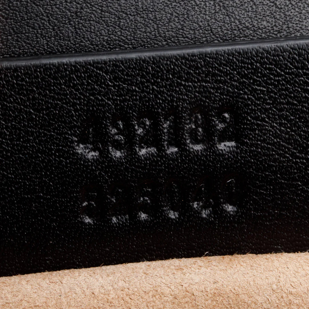 Black Calfskin Studded Small Padlock Shoulder Bag