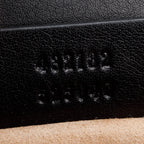 Black Calfskin Studded Small Padlock Shoulder Bag