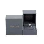 Mark Lash 18k White Gold 2.02 ct. Radiant Cut Diamond Engagement Ring, Size 5 w/ Box &amp; GIA Certificate