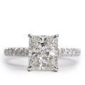 Mark Lash 18k White Gold 2.02 ct. Radiant Cut Diamond Engagement Ring, Size 5 w/ Box &amp; GIA Certificate