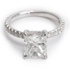 Mark Lash 18k White Gold 2.02 ct. Radiant Cut Diamond Engagement Ring, Size 5 w/ Box &amp; GIA Certificate