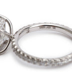 Mark Lash 18k White Gold 2.02 ct. Radiant Cut Diamond Engagement Ring, Size 5 w/ Box &amp; GIA Certificate