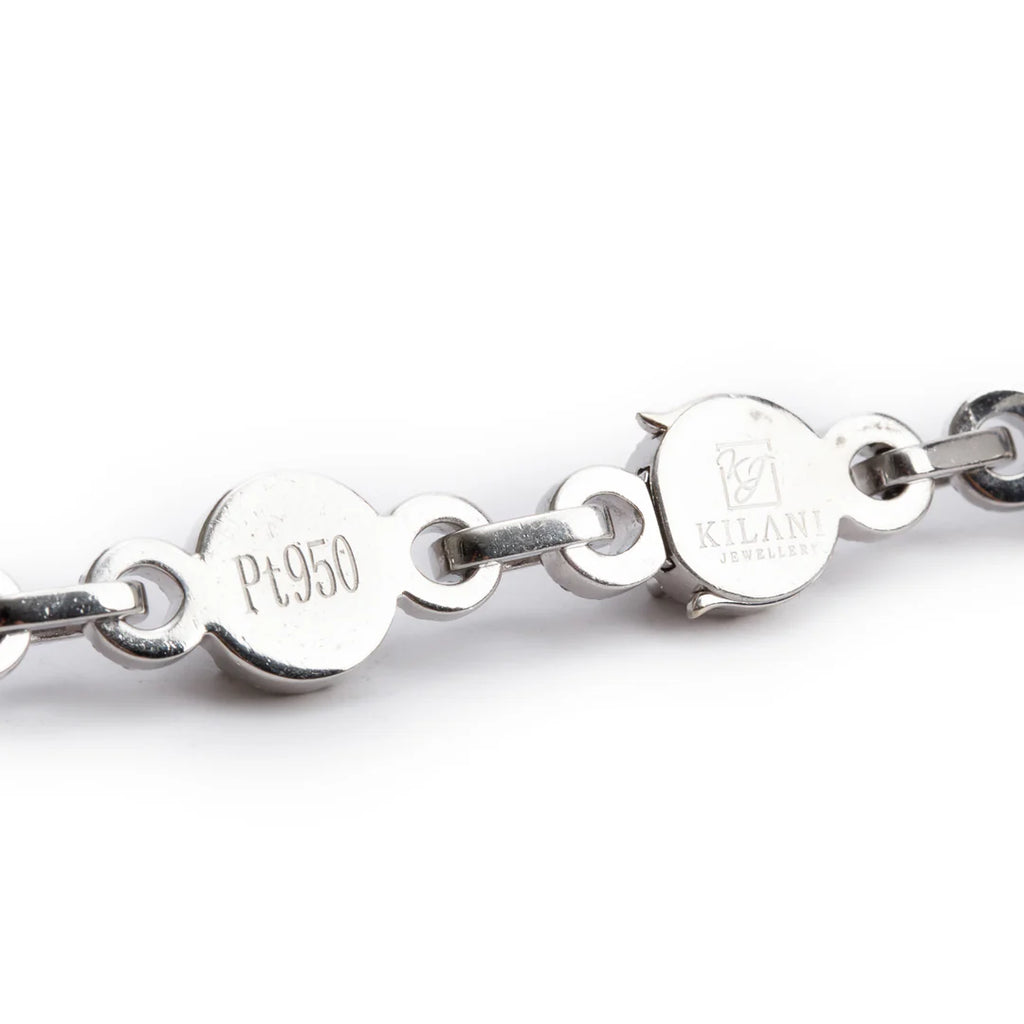 Platinum 32.83 tcw. Black &amp; White Diamond Kilani Necklace