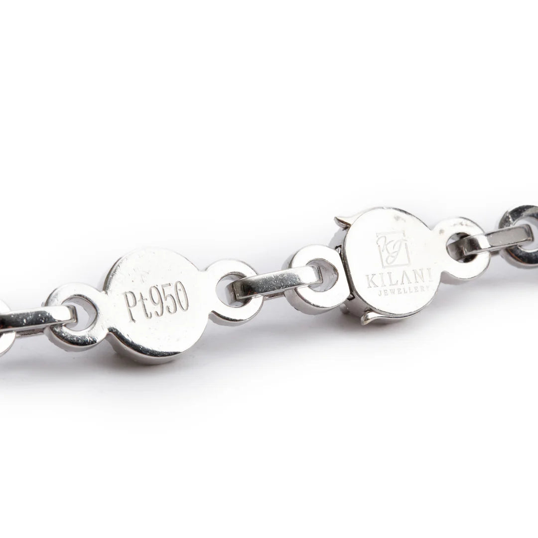 Platinum 32.83 tcw. Black &amp; White Diamond Kilani Necklace