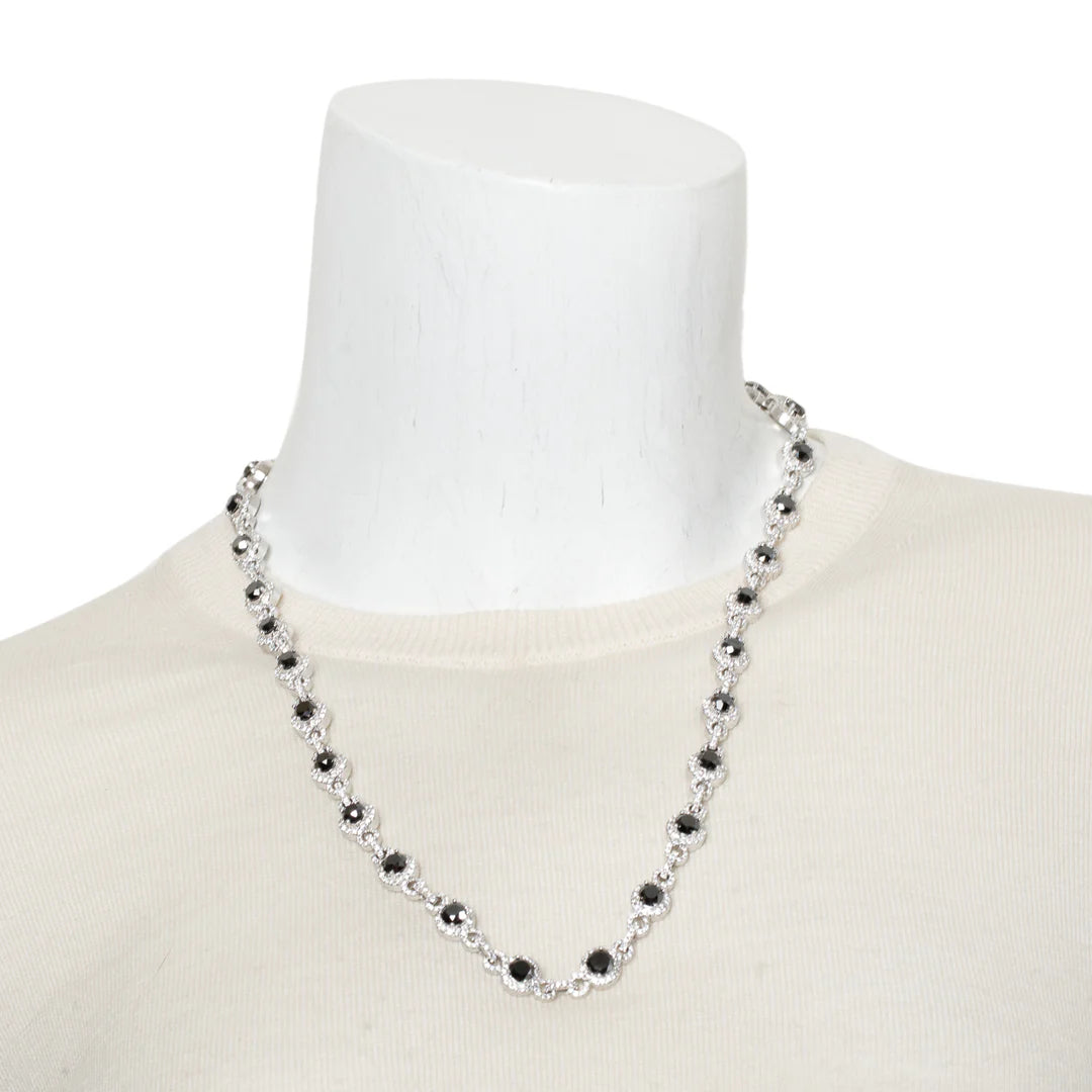 Platinum 32.83 tcw. Black &amp; White Diamond Kilani Necklace