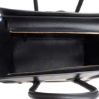 Tri-Color Elephant Calfskin Mini Luggage Tote
