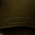 2024 Olive Shiny Calfskin Le 37 Mini Bucket Bag w/ Strap