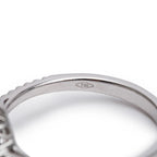 Effy 18k White Gold Cluster Diamond Engagement Ring, Size 7