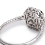Effy 18k White Gold Diamond Illusion Setting Engagement Ring, Size 6.5
