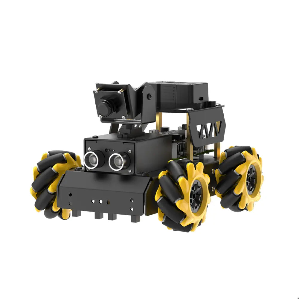 Hiwonder TurboPi Raspberry Pi ROS2 Robot Car with Omnidirectional Mecanum Wheels, AI Vision&Tracking, Integrated Multimodal Large AI Model ChatGPT, and Voice Interaction (Advanced Kit with RPi 5 16G)