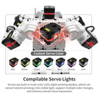 Humanoid Robot, Smart Boxing, Football, Dancing Robot, Graphical Programmable with Phone and Windows PC App, DIY Armored RC Robot with servo Lights
