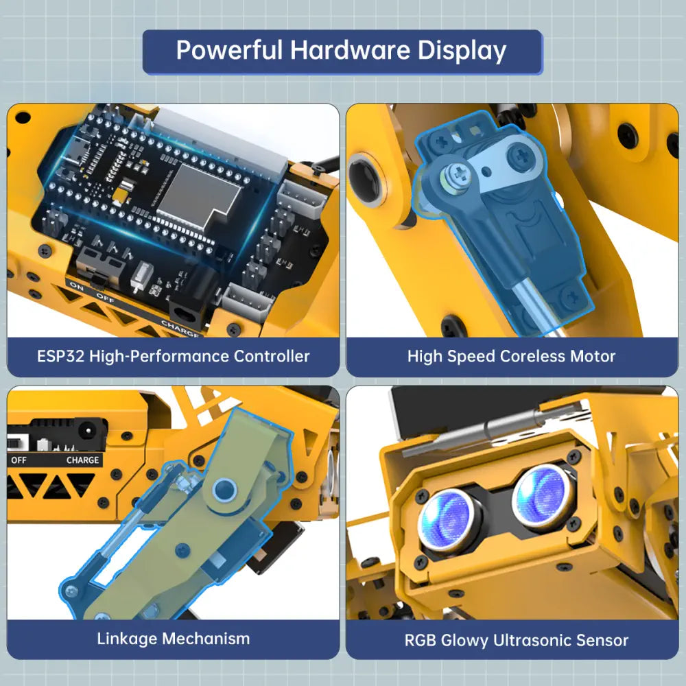 Hiwonder Tankbot Track Robot Car Loaded with Robotic Arm for STM32 Programming