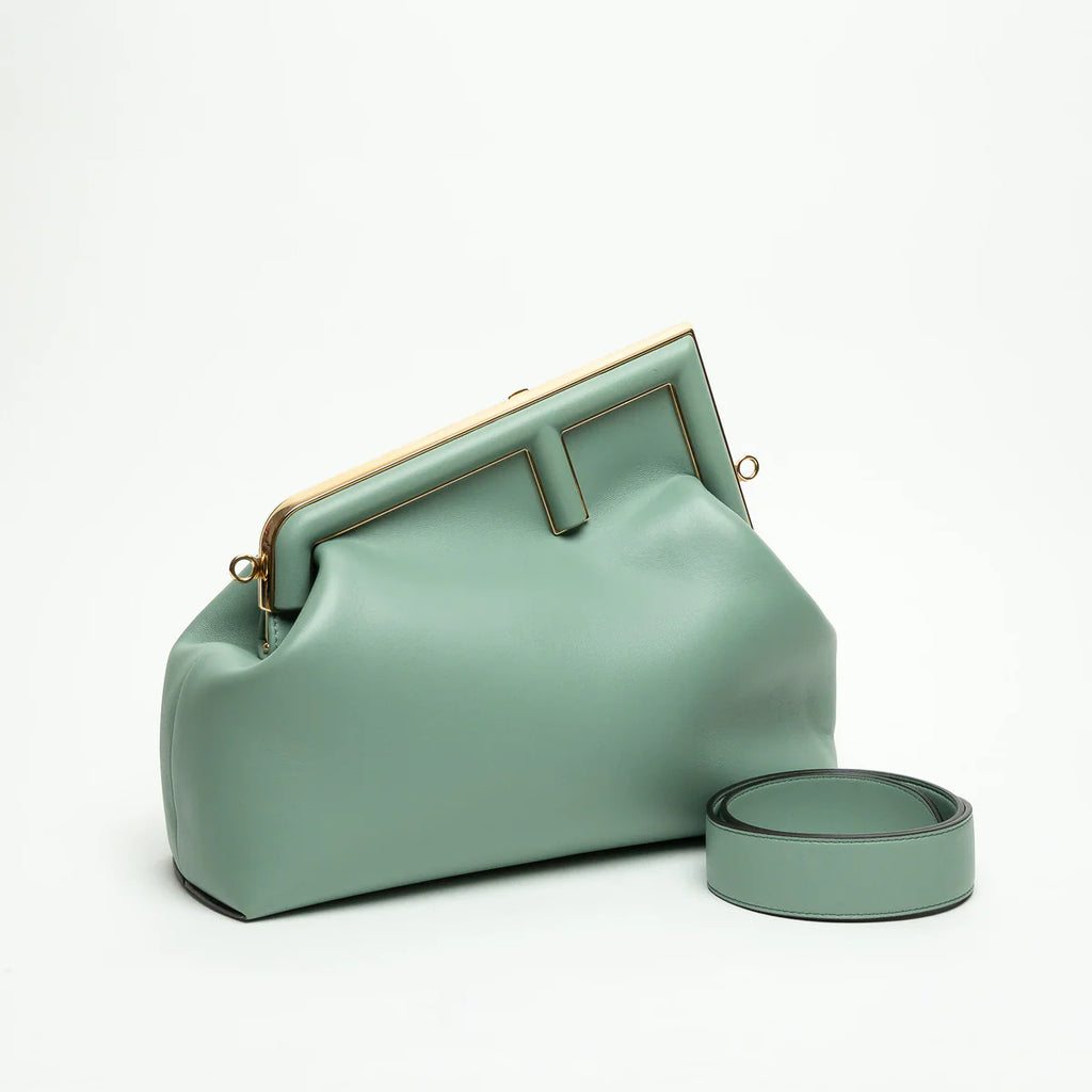 First Mint Green Nappa Leather Fendi First Bag Sz Medium