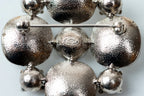 Silver-Tone Crystal Brooch