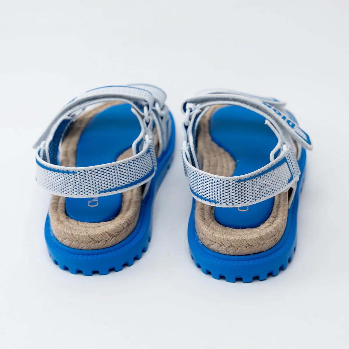 Dior Blue Dioract Tweed Sandal Size 38 Coeur Cult Core